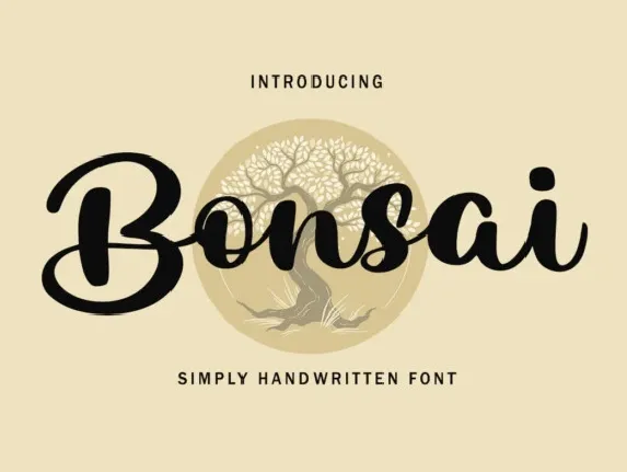 Bonsai Script font