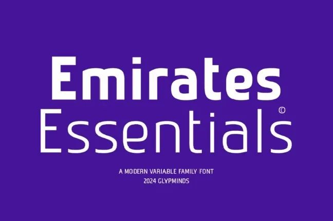 Emirates Essentials Family font