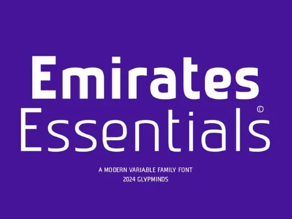 Emirates Essentials Family font