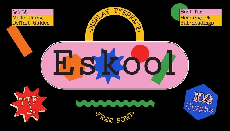 Eskool font