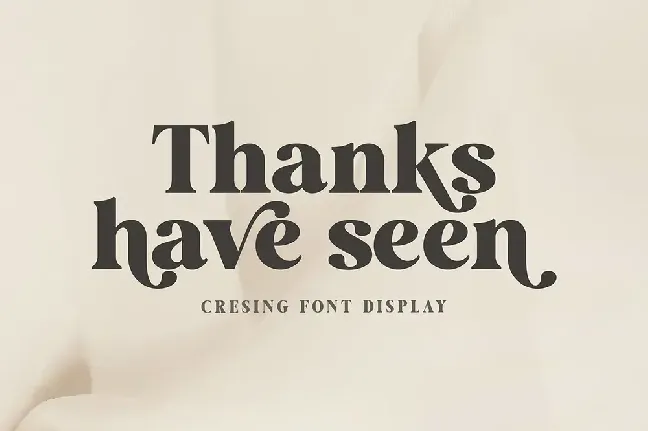 Cresing font