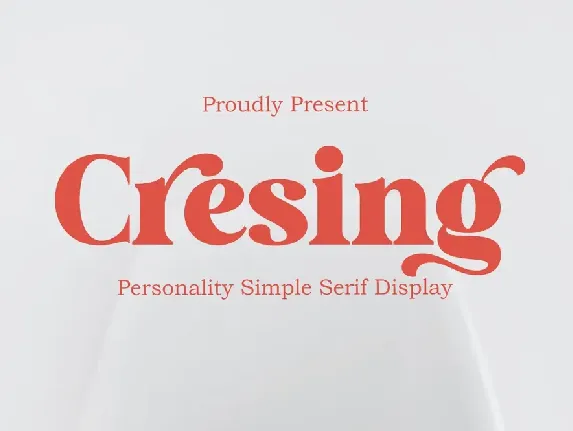 Cresing font