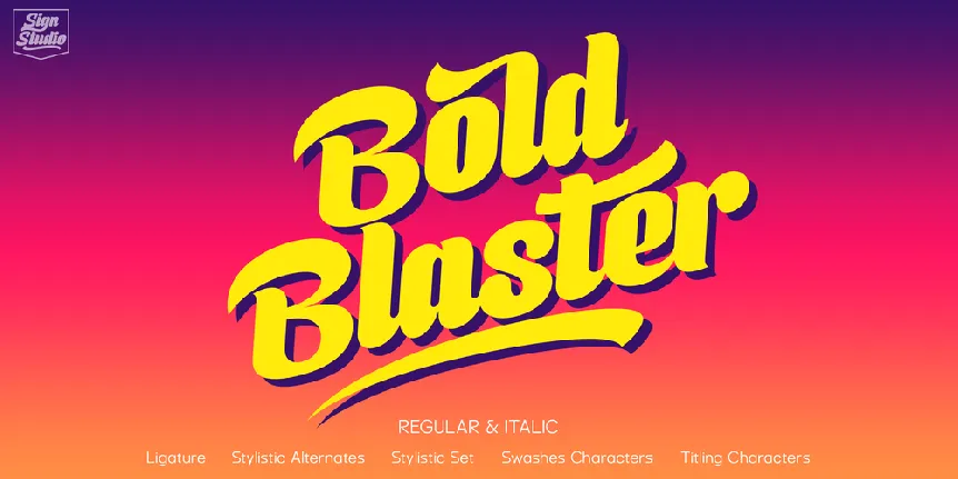 Boldblaster font