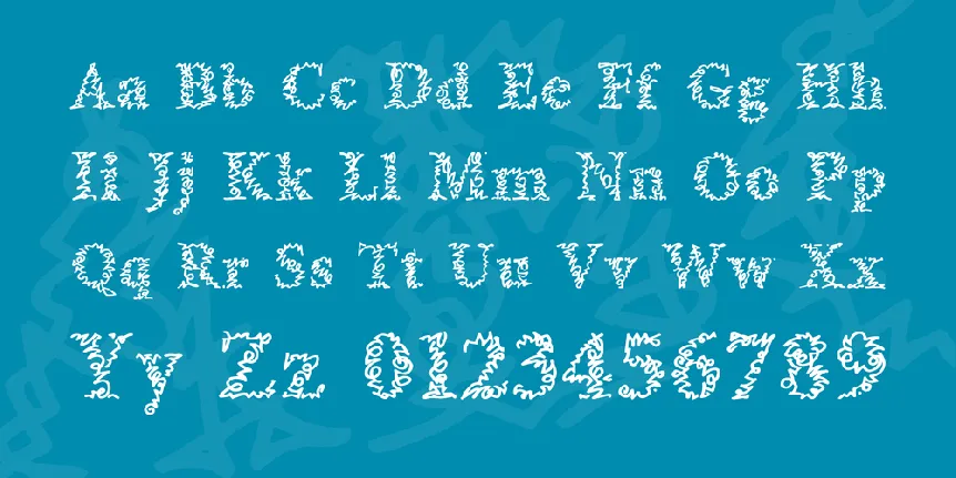 a Morris line font