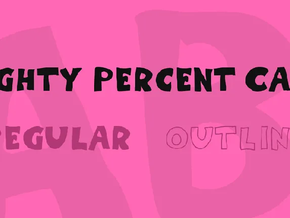 Eighty Percent Caps font