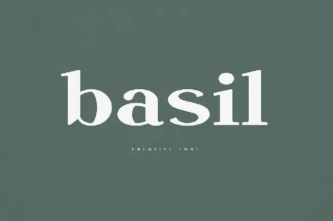 Basil font