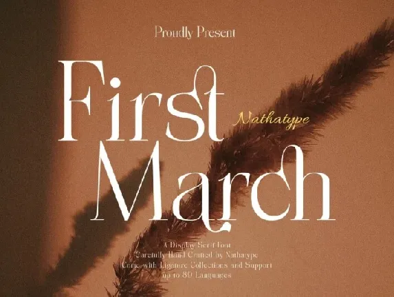 First March font