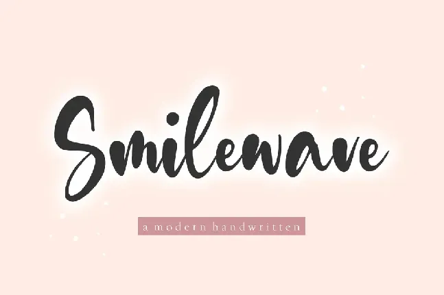 Smilewave font