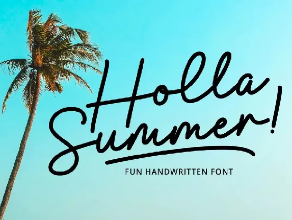 Holla Summer font