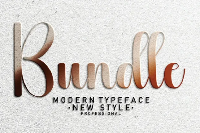 Bundle Script font