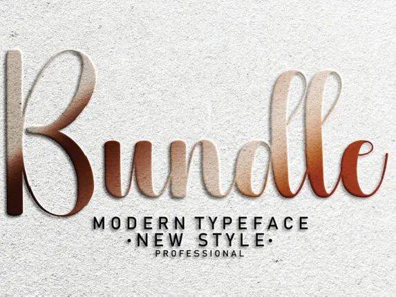 Bundle Script font