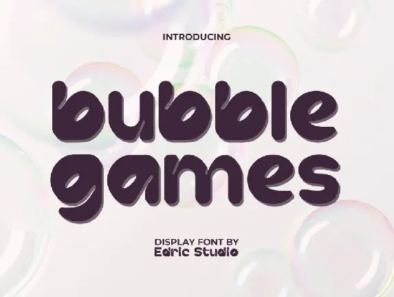 Bubble Games Demo font