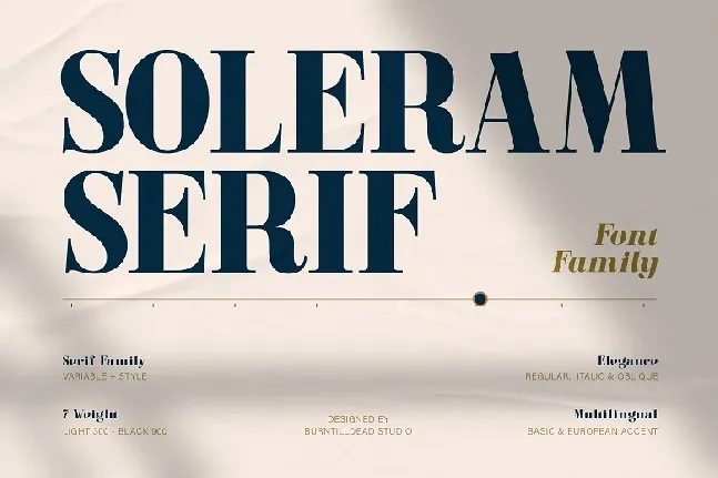 Soleram font