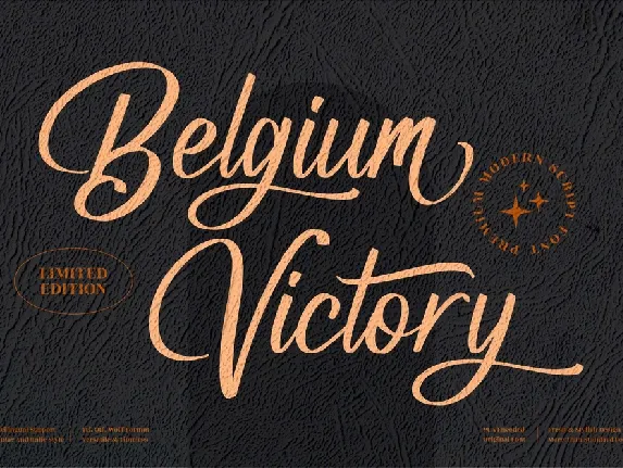 Belgium Victory font