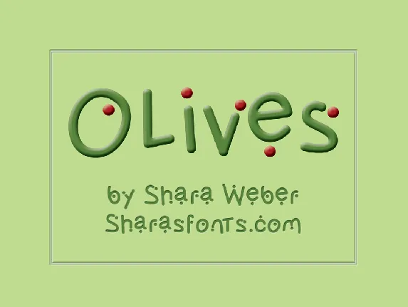 Olives font