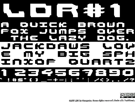 LDR#1 font