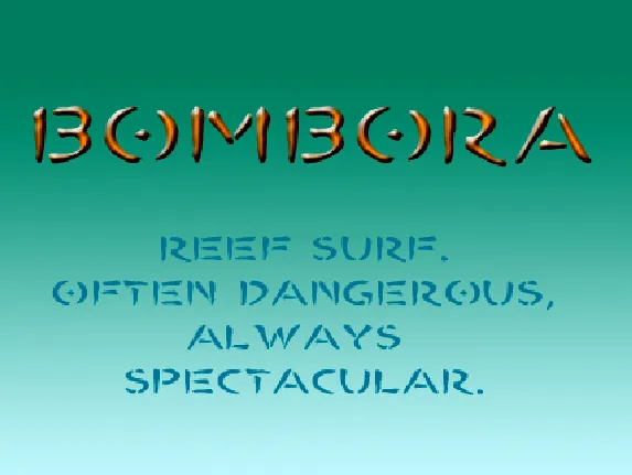 BOMBORA font