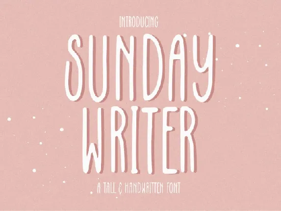 Sunday Writer font