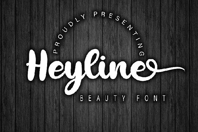 Heyline Bold Script font