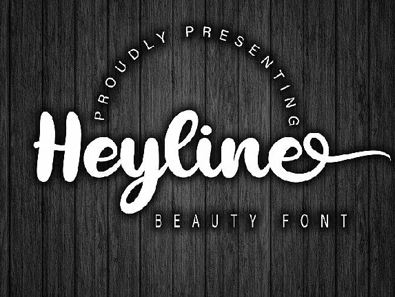 Heyline Bold Script font