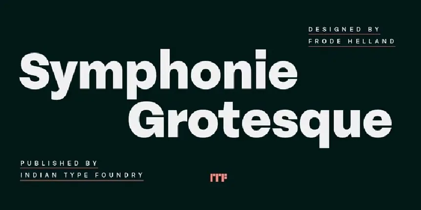 Symphonie Grotesque Family font