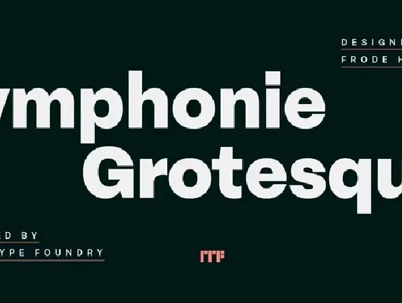 Symphonie Grotesque Family font