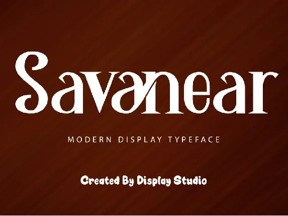 Savanear font