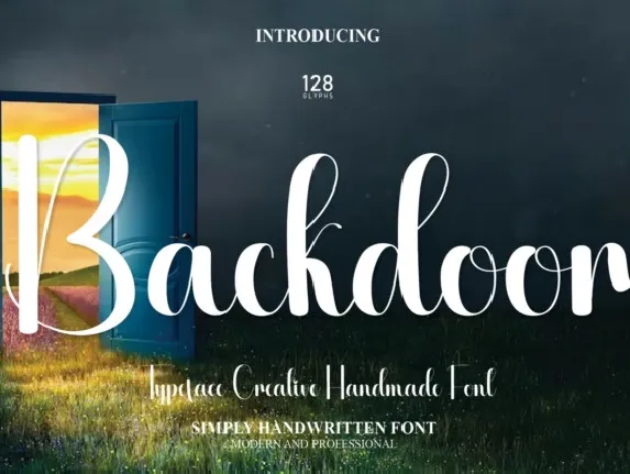 Backdoor Script Typeface font