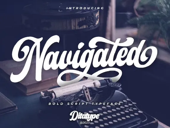 Navigated font