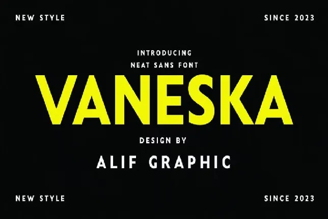 Vaneska font