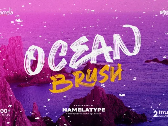 Ocean Brush font