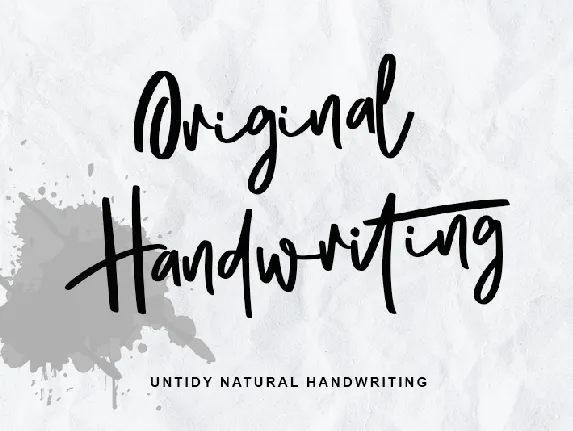 Original Handwriting - Personal font