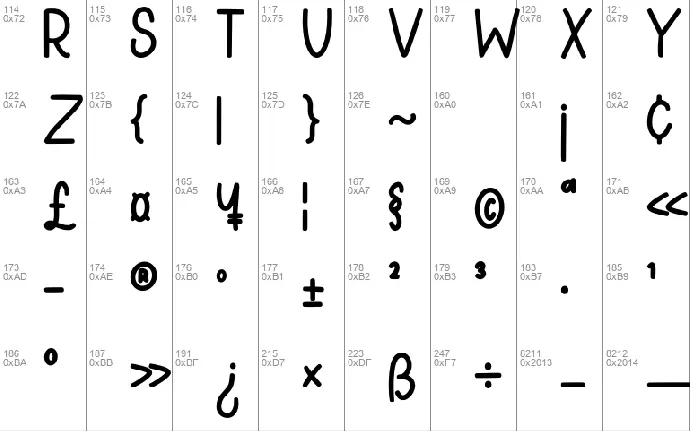 NCL Ricadelho font