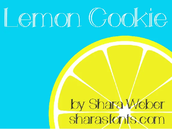 LemonCookie font