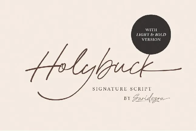 Holybuck font