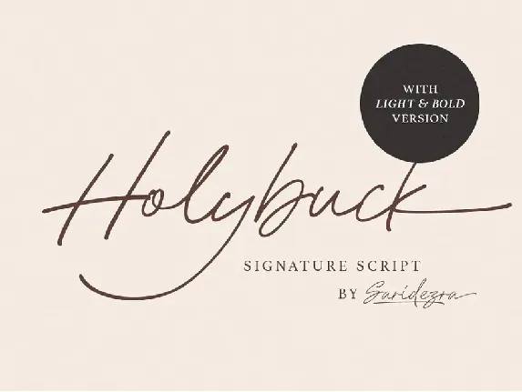 Holybuck font