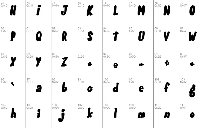 GlooGun font