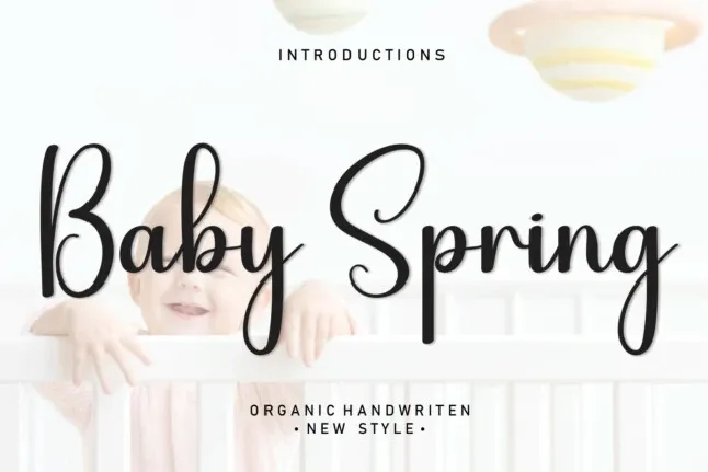 Baby Spring Script Typeface font