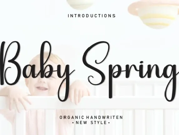 Baby Spring Script Typeface font