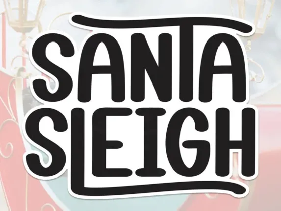 Santa Sleigh Script font