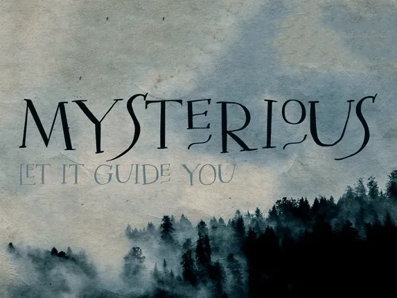 Mysterious Typeface Free font