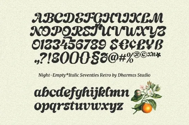 Night Empty DEMO font