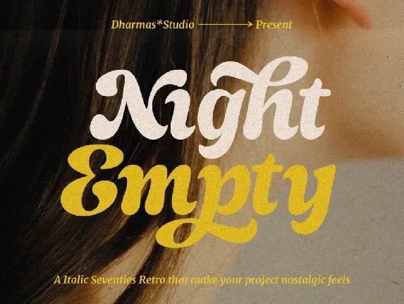 Night Empty DEMO font