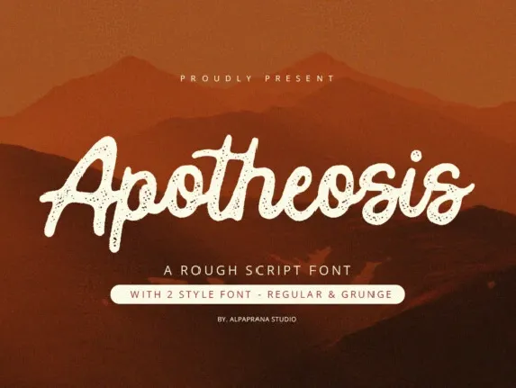 Apotheosis font