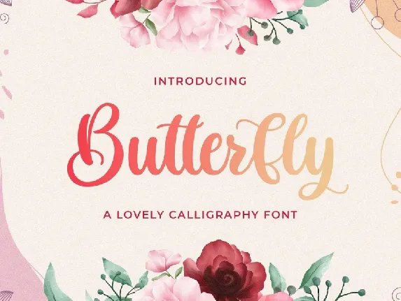 Butterfly font