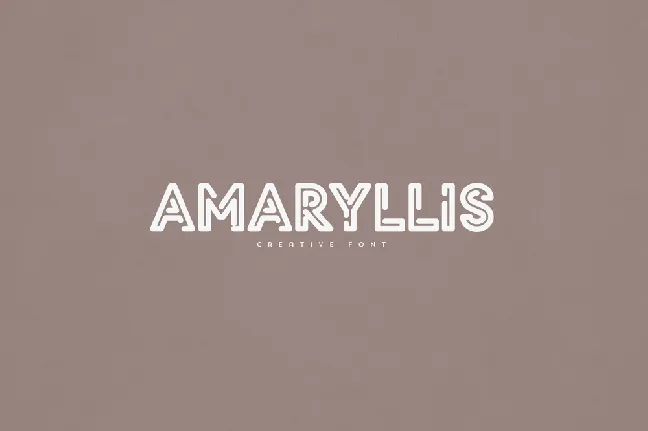 Amaryllis font