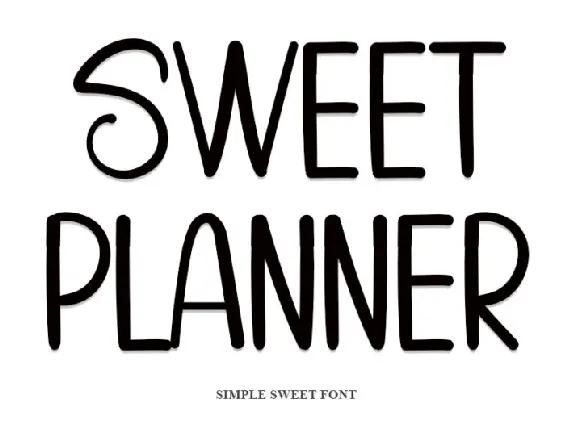 Sweet Planner font