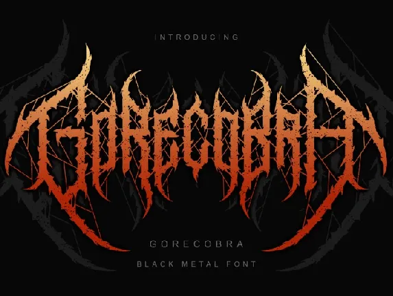 Gorecobra font