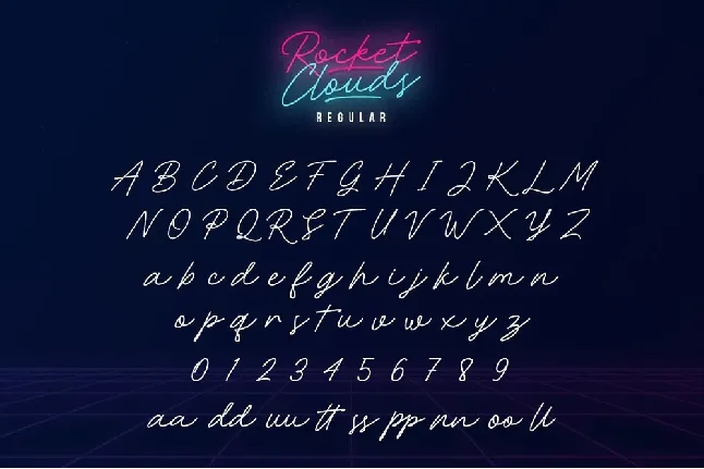 Rocket Clouds font