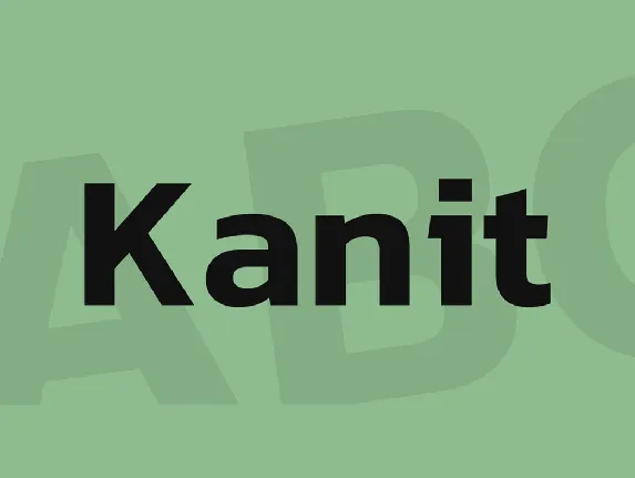 Kanit font